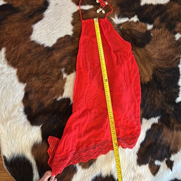 Free people red festival top halter backless - Picture 9 of 9